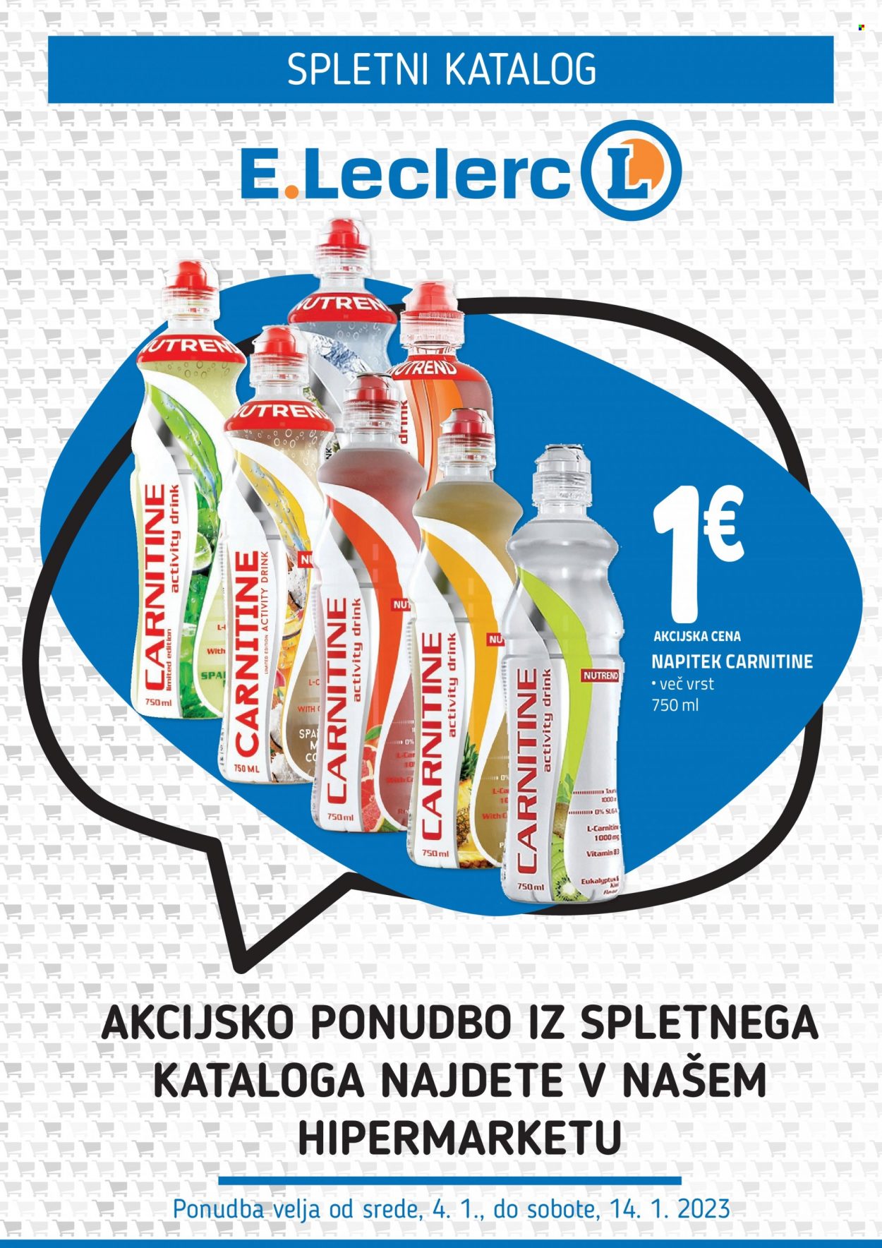 E.Leclerc katalog - 4.1.2023 - 14.1.2023. Stran 1
