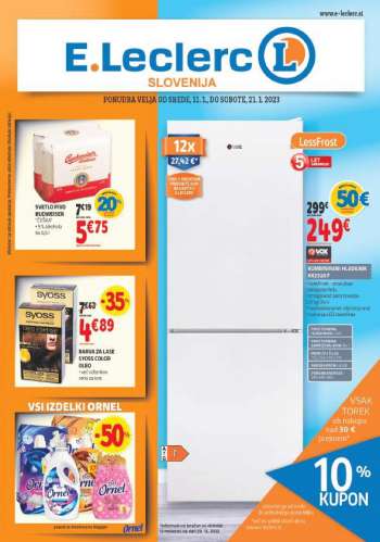 E.Leclerc katalog - 11.1.2023 - 21.1.2023.