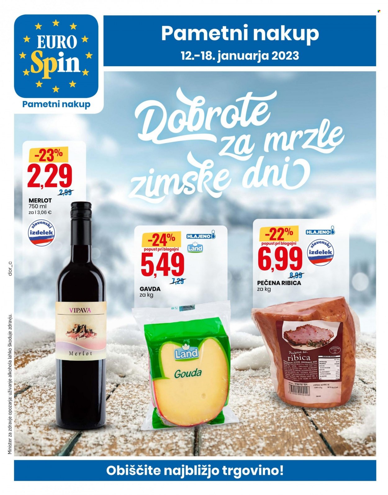 EuroSpin katalog - 12.1.2023 - 18.1.2023. Stran 1