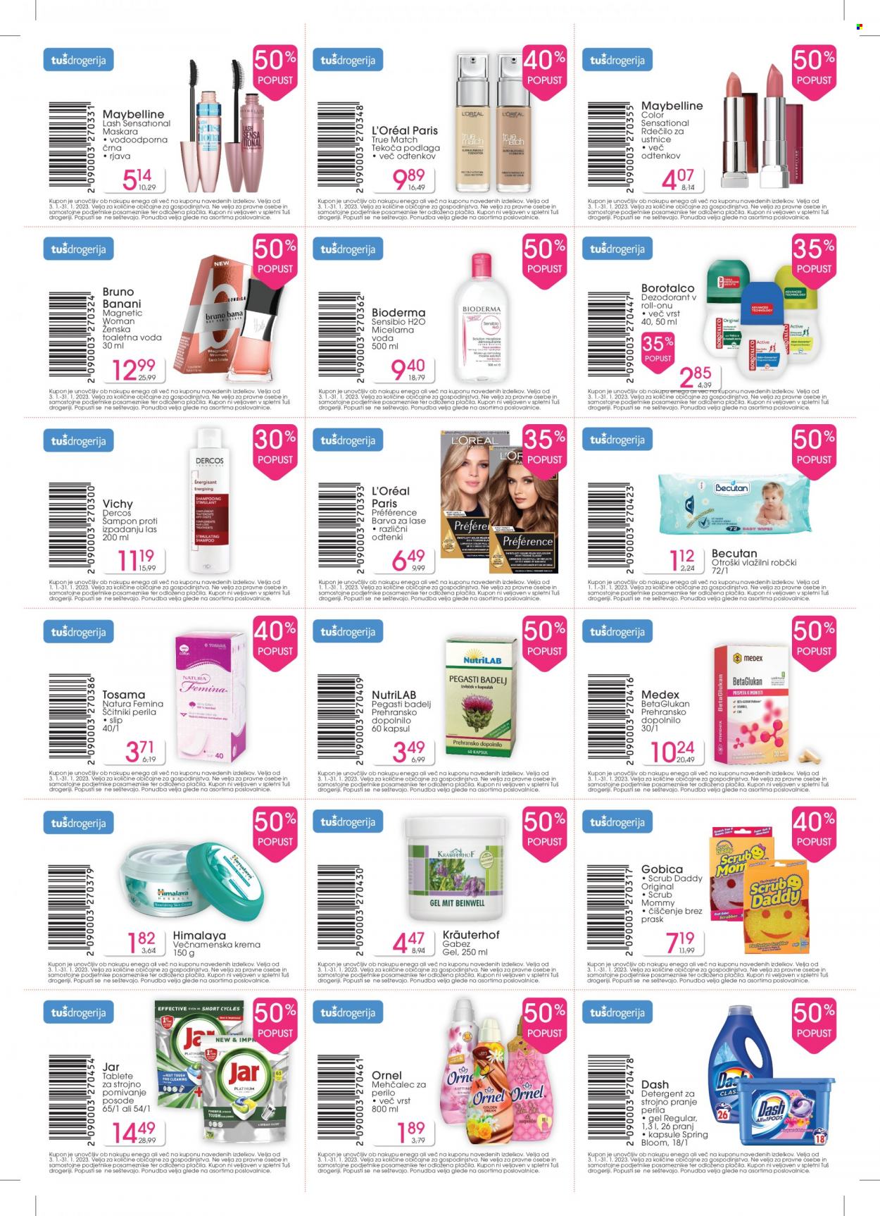 Tuš Drogeria katalog - 3.1.2023 - 31.1.2023. Stran 1