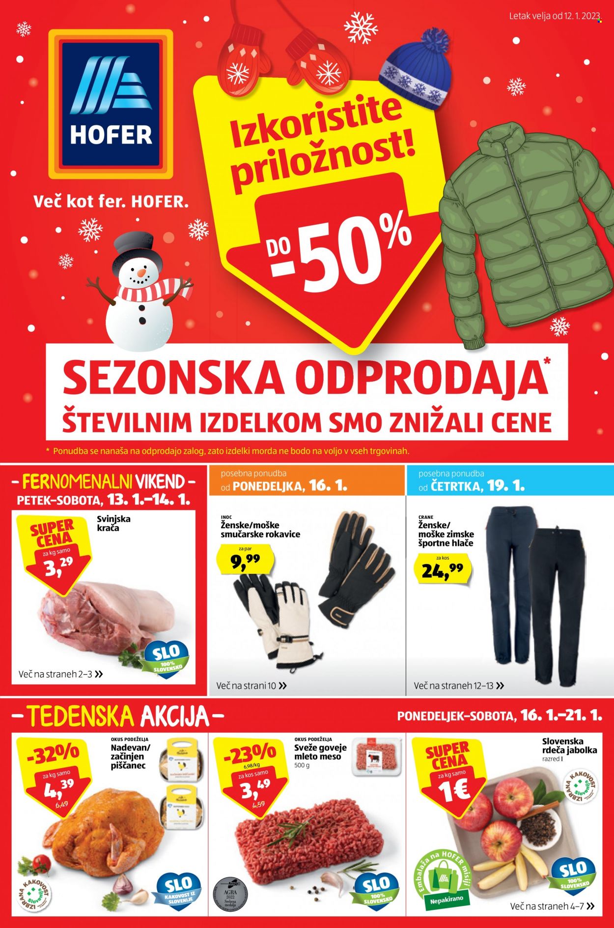 Hofer katalog - 12.1.2023 - 21.1.2023. Stran 1