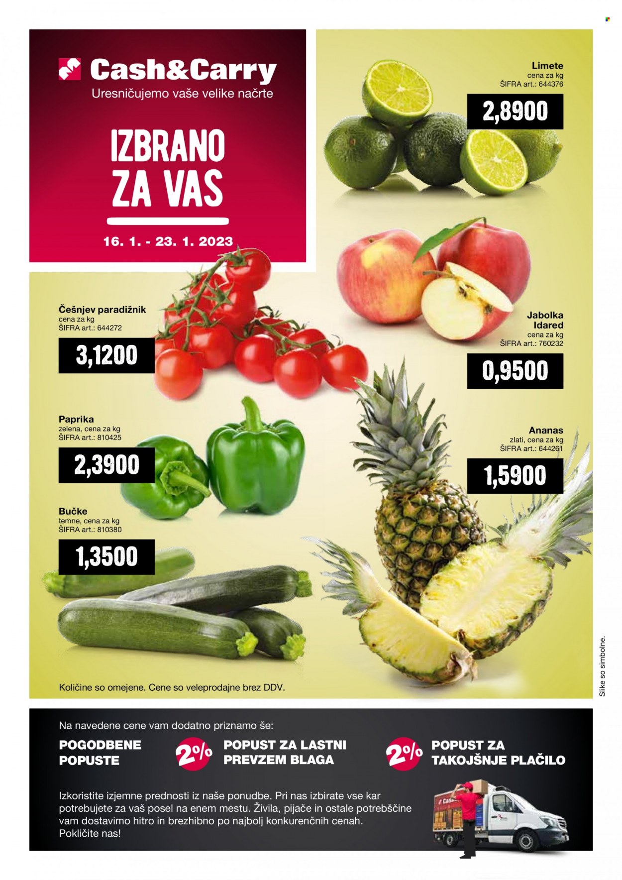 Mercator Cash & Carry katalog - 16.1.2023 - 23.1.2023. Stran 1