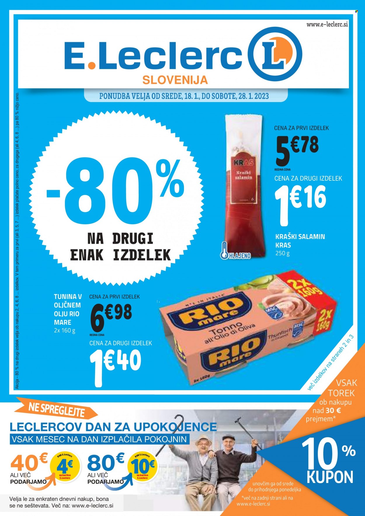 E.Leclerc katalog - 18.1.2023 - 28.1.2023. Stran 1