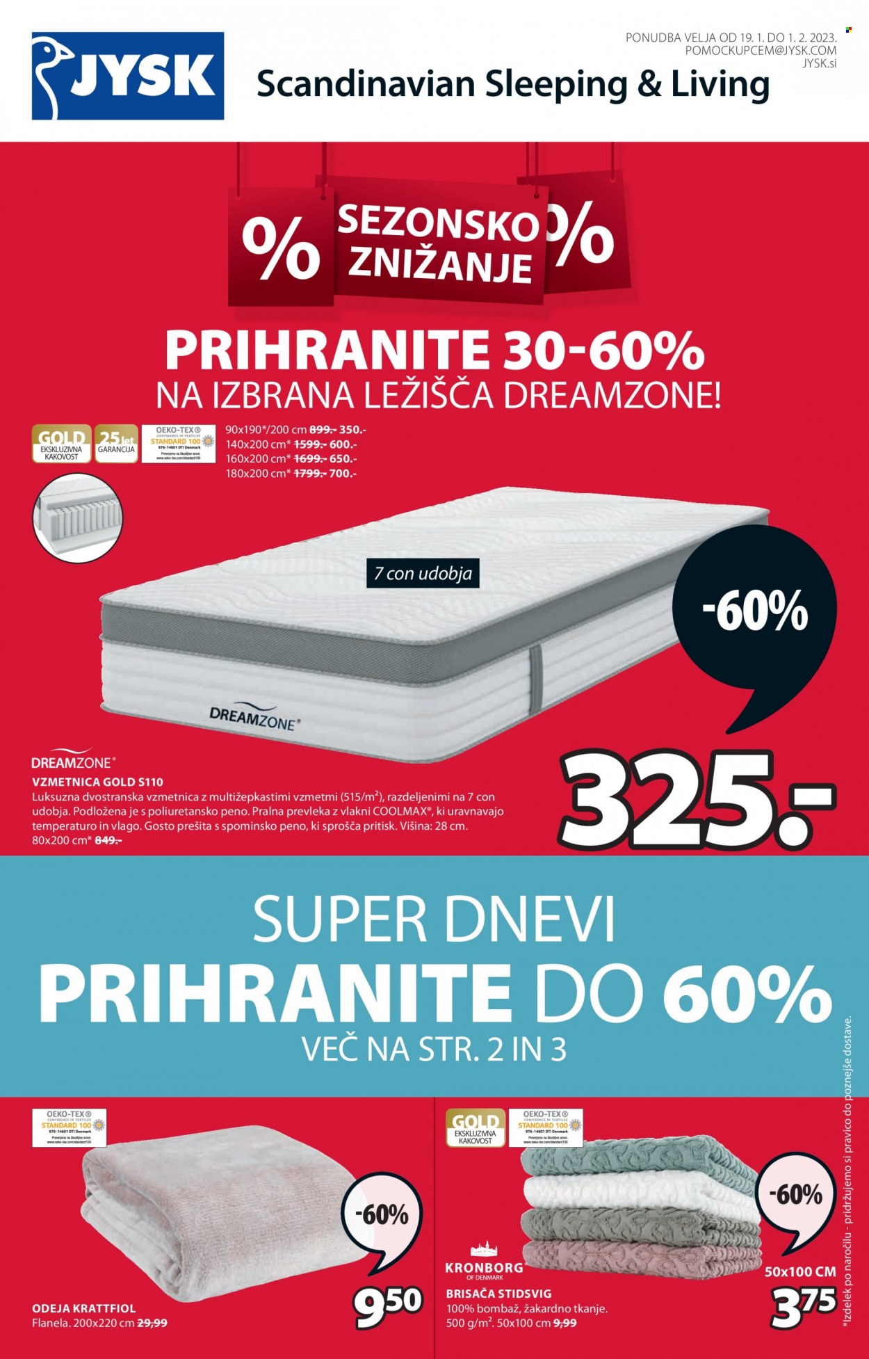 JYSK katalog - 19.1.2023 - 1.2.2023. Stran 1