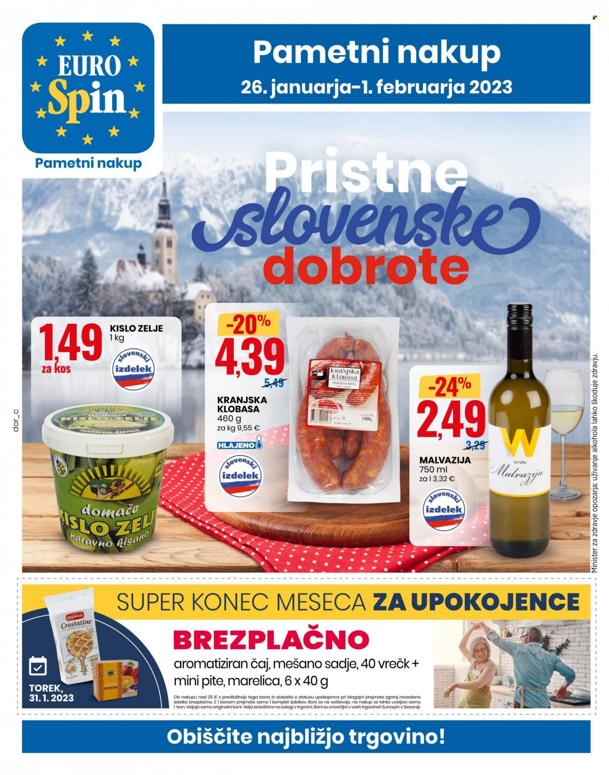 EuroSpin katalog - 26.1.2023 - 1.2.2023. Stran 1