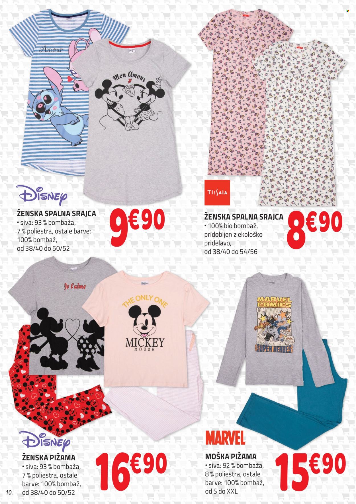 thumbnail - E.Leclerc katalog - 1.2.2023 - 11.2.2023 - Ponudba izdelkov - Mickey, Marvel, srajca, pižama, spalna srajca. Stran 10.