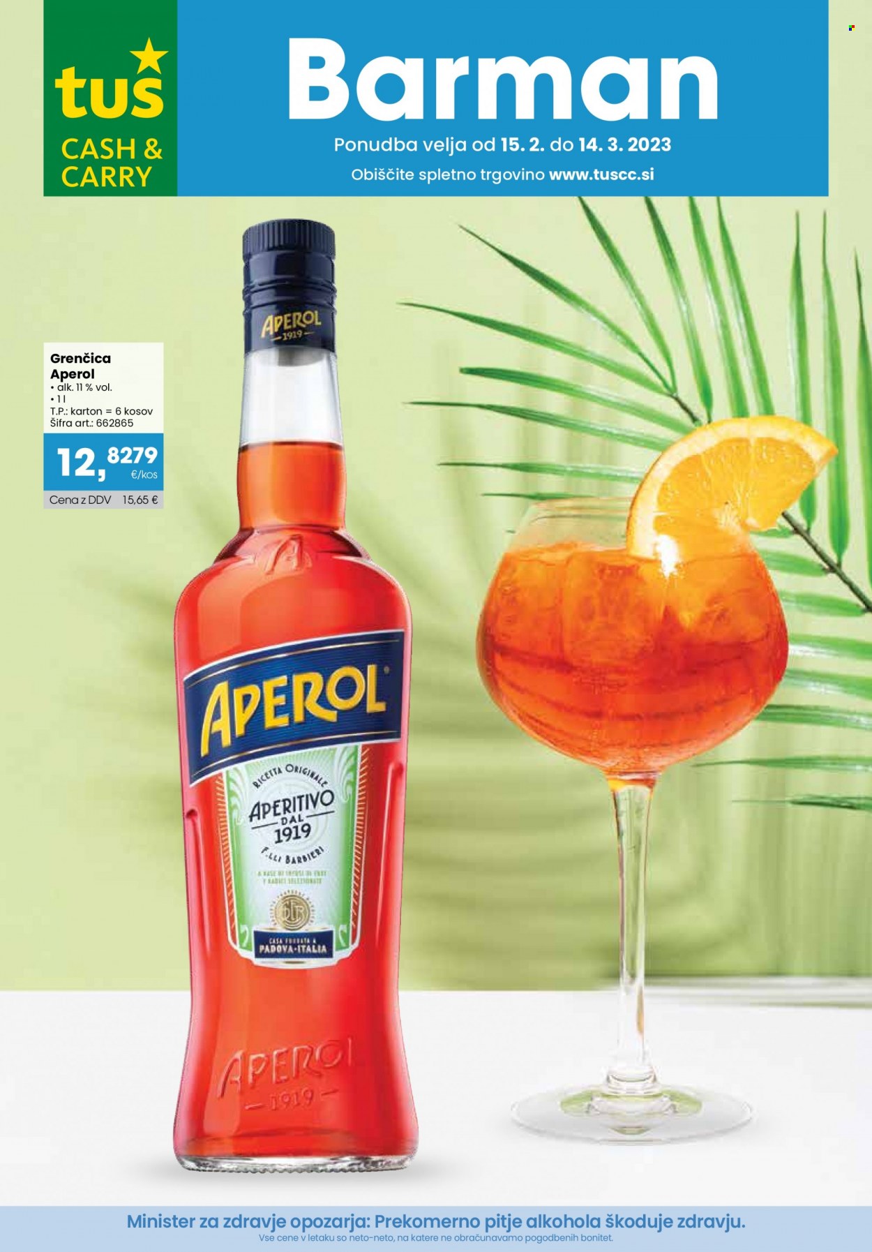 Tuš Cash & Carry katalog - 15.2.2023 - 14.3.2023. Stran 1