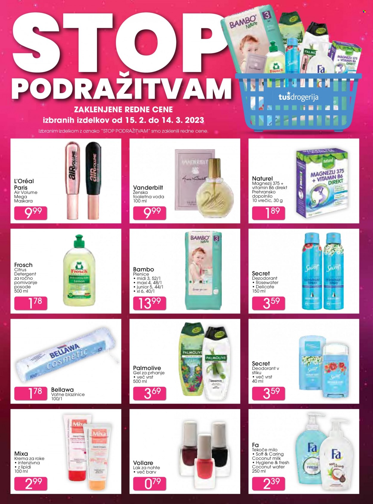 Tuš Drogeria katalog - 15.2.2023 - 25.2.2023. Stran 14