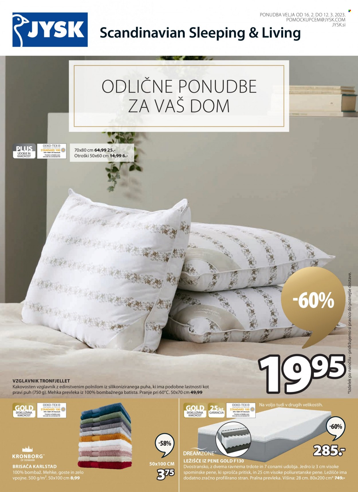 JYSK katalog - 16.2.2023 - 12.3.2023. Stran 1