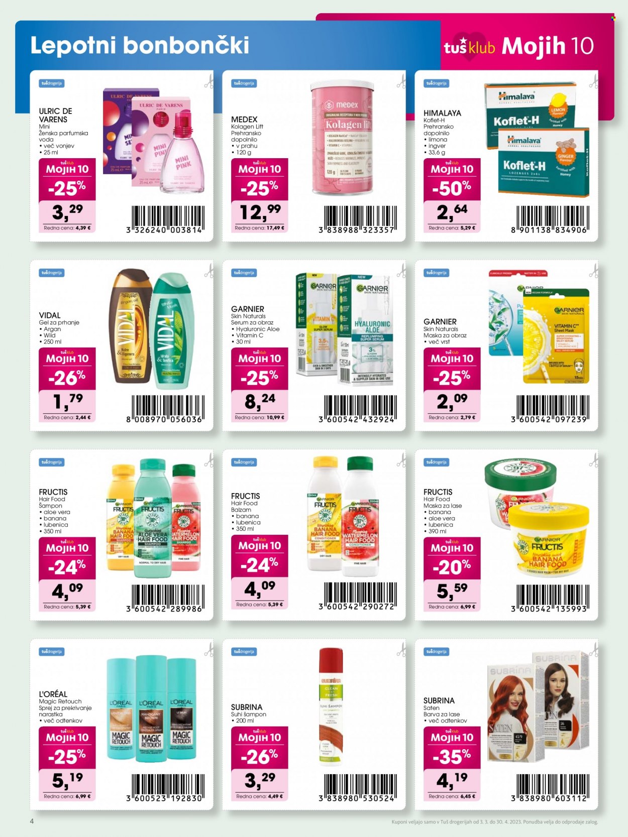 Tuš Drogeria katalog - 3.3.2023 - 30.4.2023. Stran 4