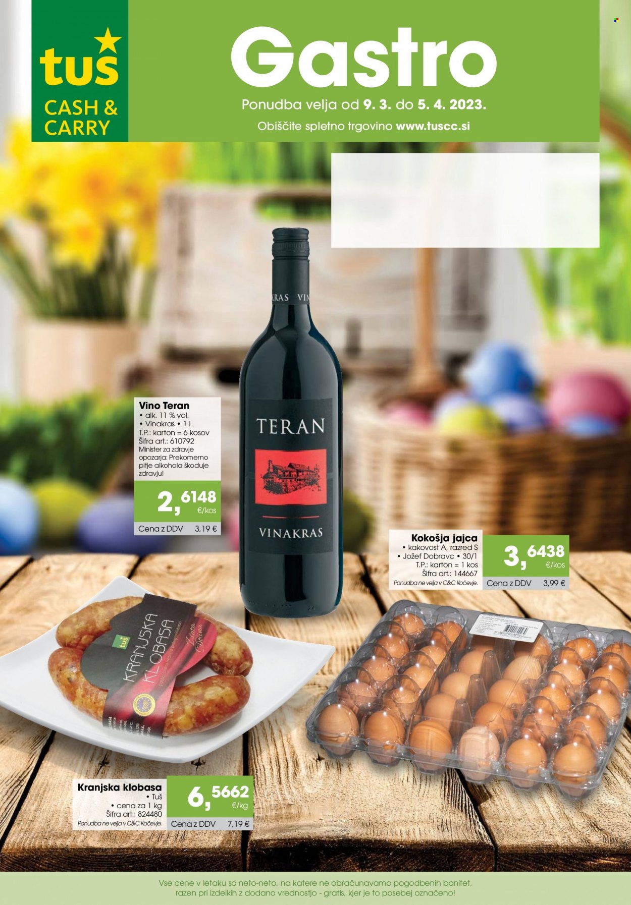 Tuš Cash & Carry katalog - 9.3.2023 - 5.4.2023. Stran 1