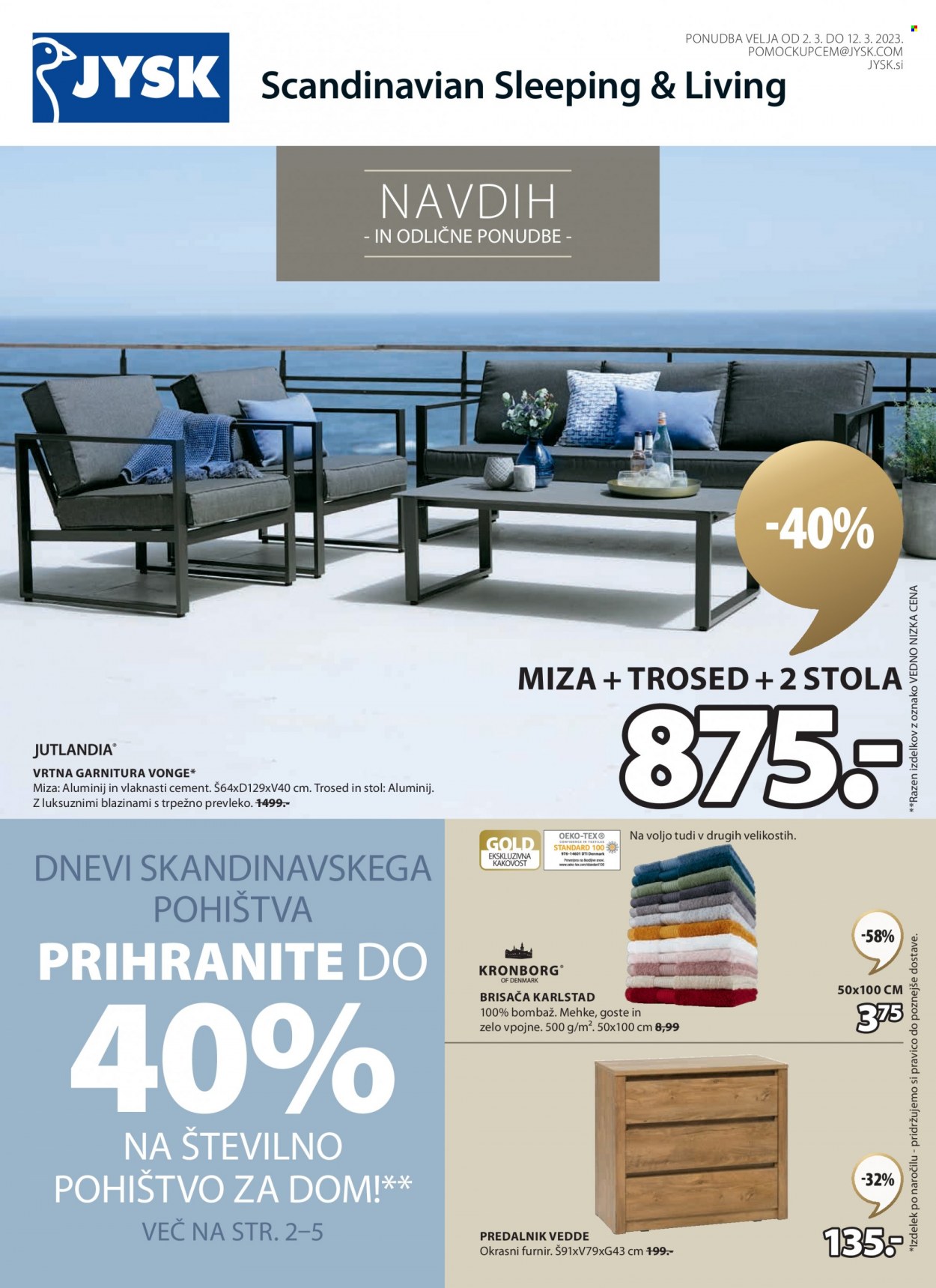 JYSK katalog - 2.3.2023 - 12.3.2023. Stran 1