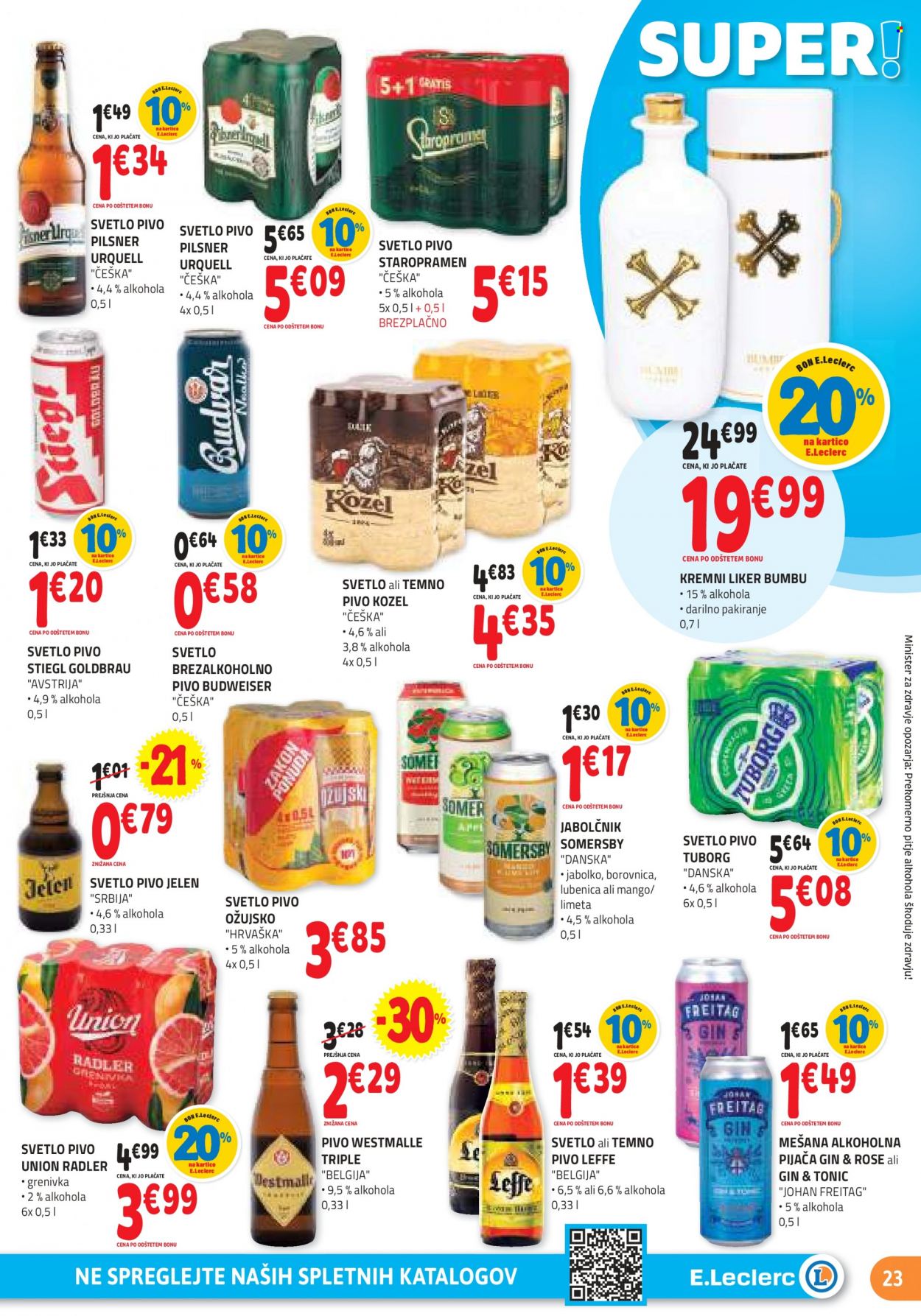 E.Leclerc katalog - 8.3.2023 - 18.3.2023. Stran 23