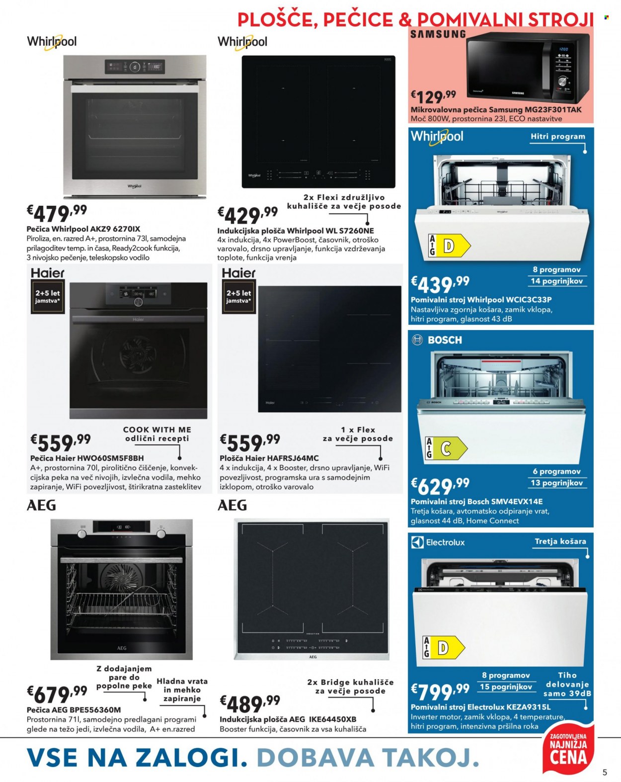 thumbnail - Harvey Norman katalog - 9.3.2023 - 29.3.2023 - Ponudba izdelkov - Samsung, AEG, Bosch, Haier, mikrovalovna pečica, pomivalni stroj. Stran 5.