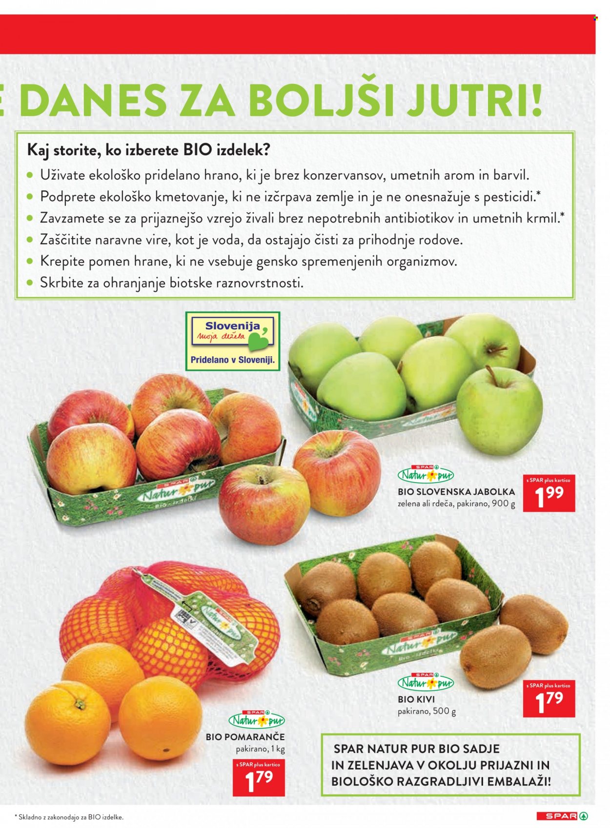 thumbnail - SPAR katalog - 22.3.2023 - 28.3.2023 - Ponudba izdelkov - jabolka, kivi, pomaranče. Stran 17.