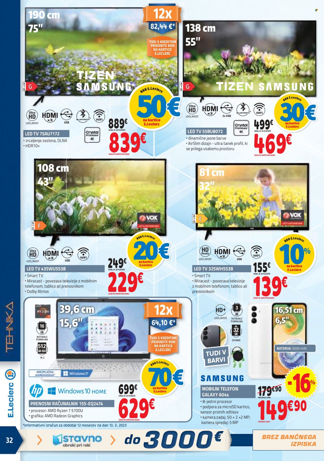 E.Leclerc katalog - 22.3.2023 - 1.4.2023. Stran 32