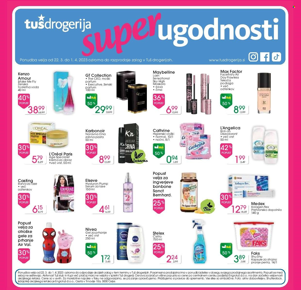 Tuš Drogeria katalog - 22.3.2023 - 1.4.2023. Stran 1