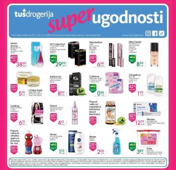 Tuš Drogeria katalog - 22.3.2023 - 1.4.2023.
