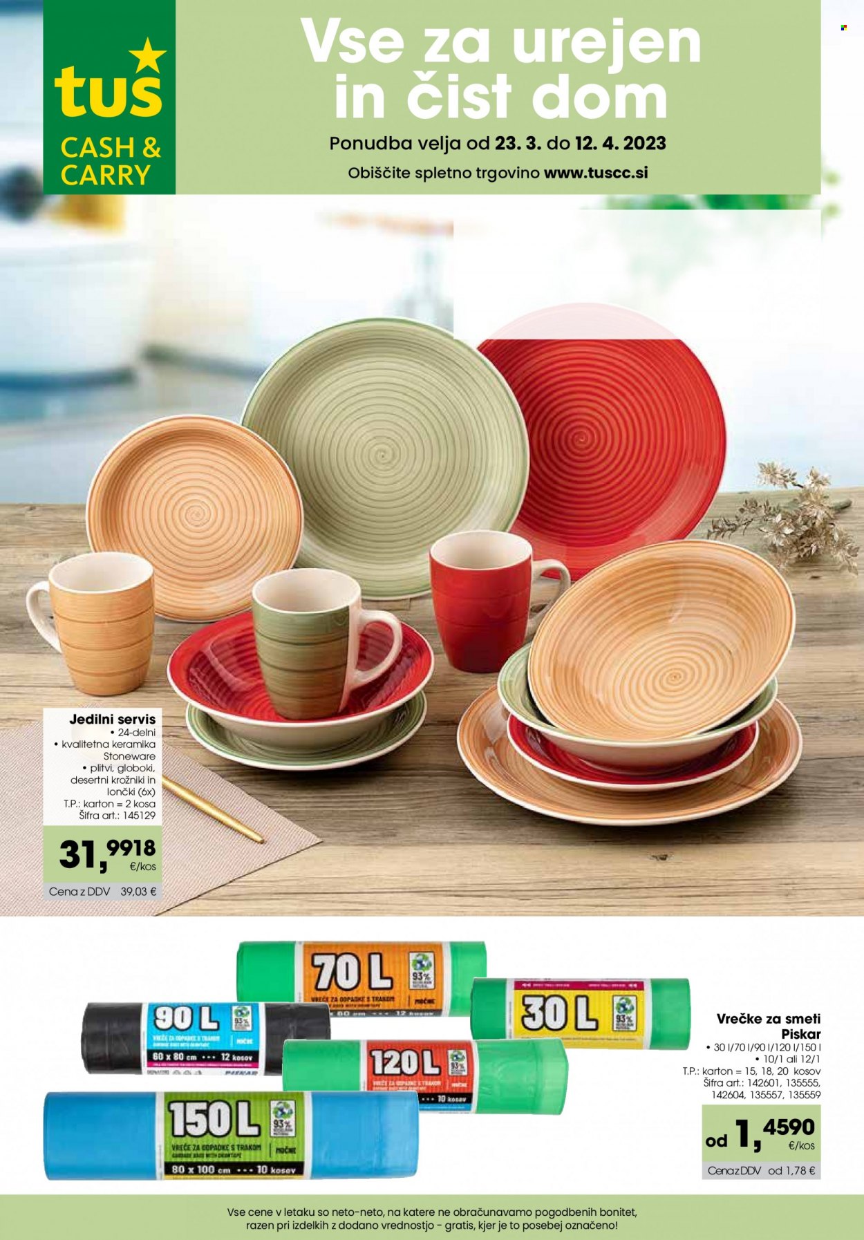Tuš Cash & Carry katalog - 23.3.2023 - 12.4.2023. Stran 1