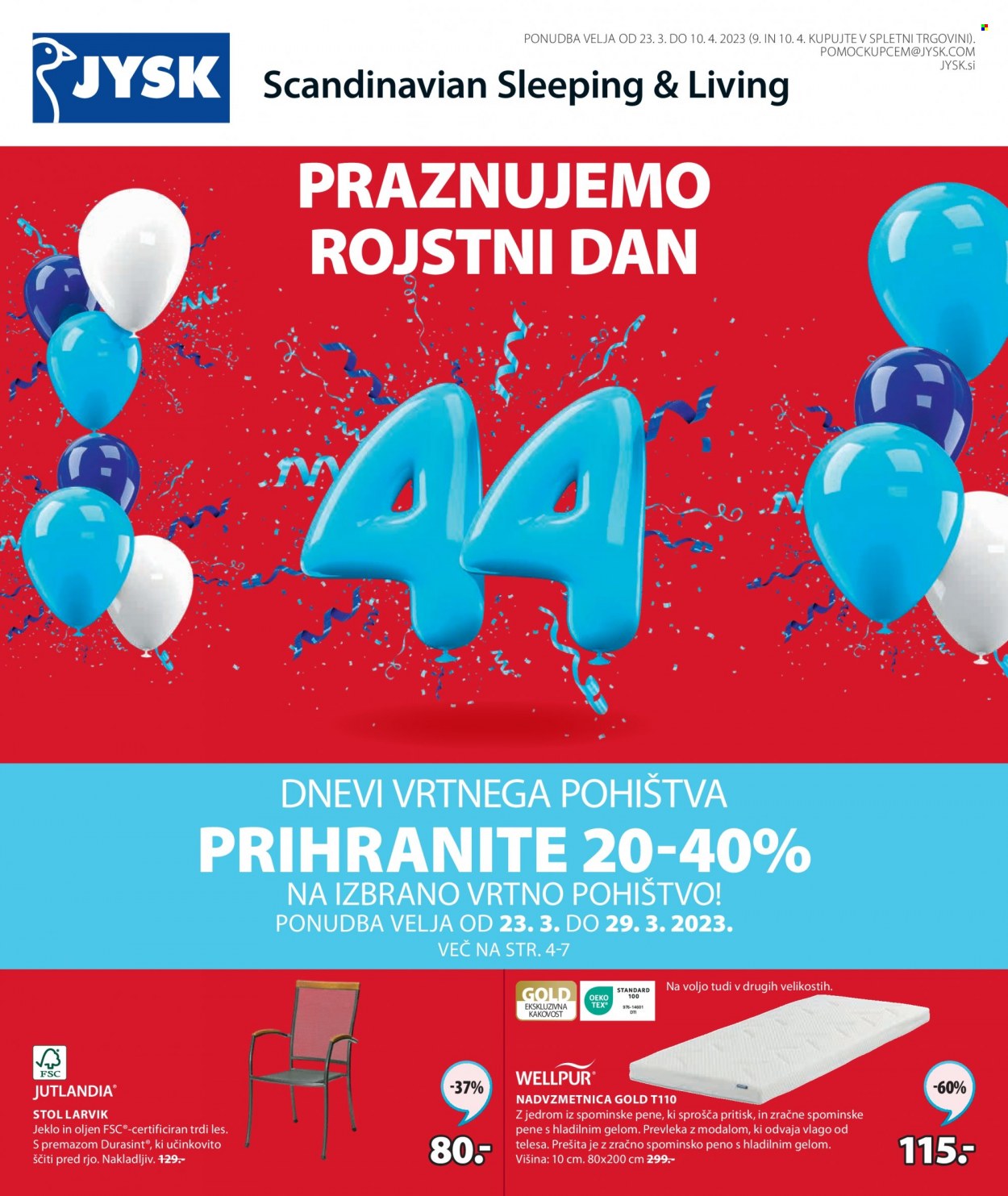 JYSK katalog - 23.3.2023 - 10.4.2023. Stran 1