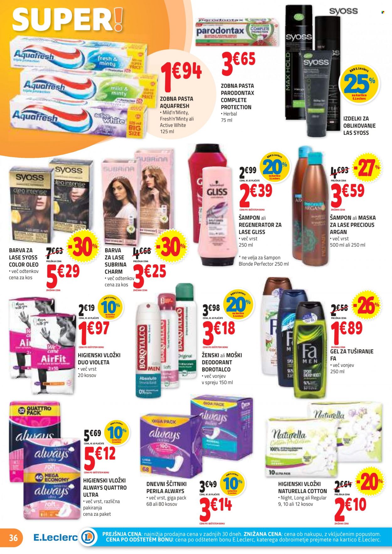 E.Leclerc katalog - 29.3.2023 - 8.4.2023. Stran 36