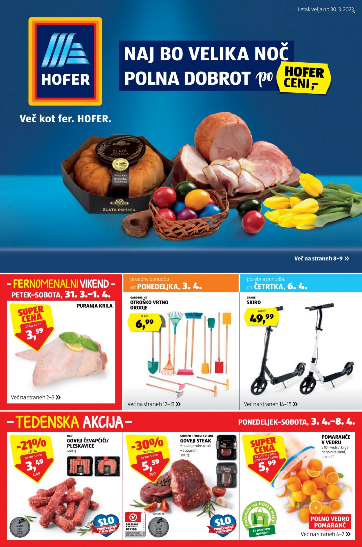 Hofer katalog - 30.3.2023 - 8.4.2023. Stran 1