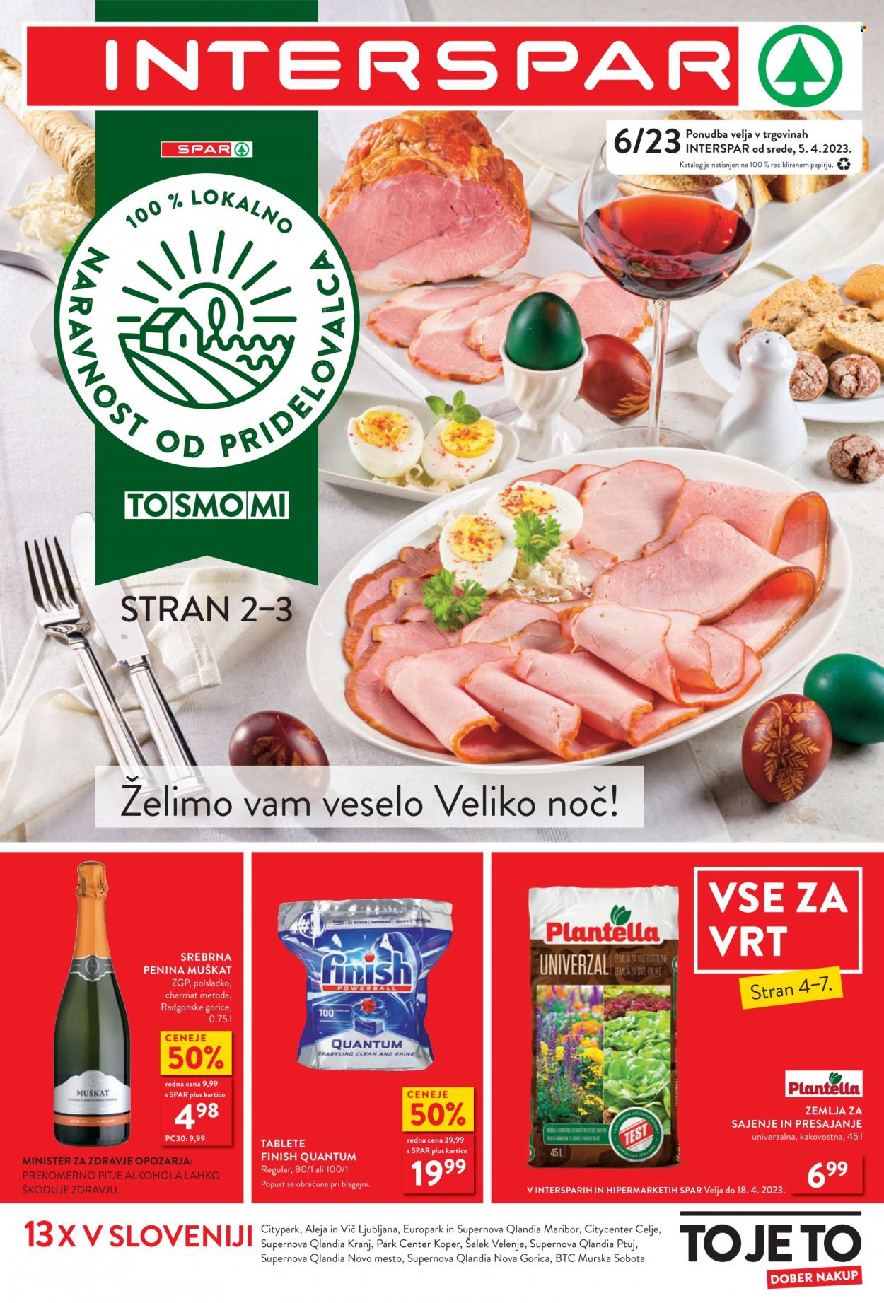 INTERSPAR katalog - 5.4.2023 - 18.4.2023. Stran 1