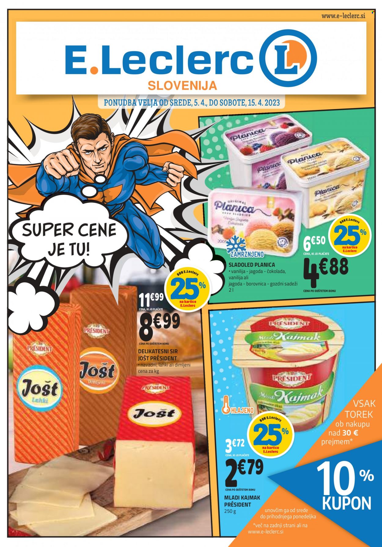 E.Leclerc katalog - 5.4.2023 - 15.4.2023. Stran 1