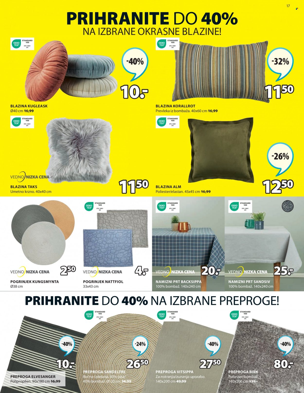 JYSK katalog - 11.4.2023 - 14.5.2023. Stran 17