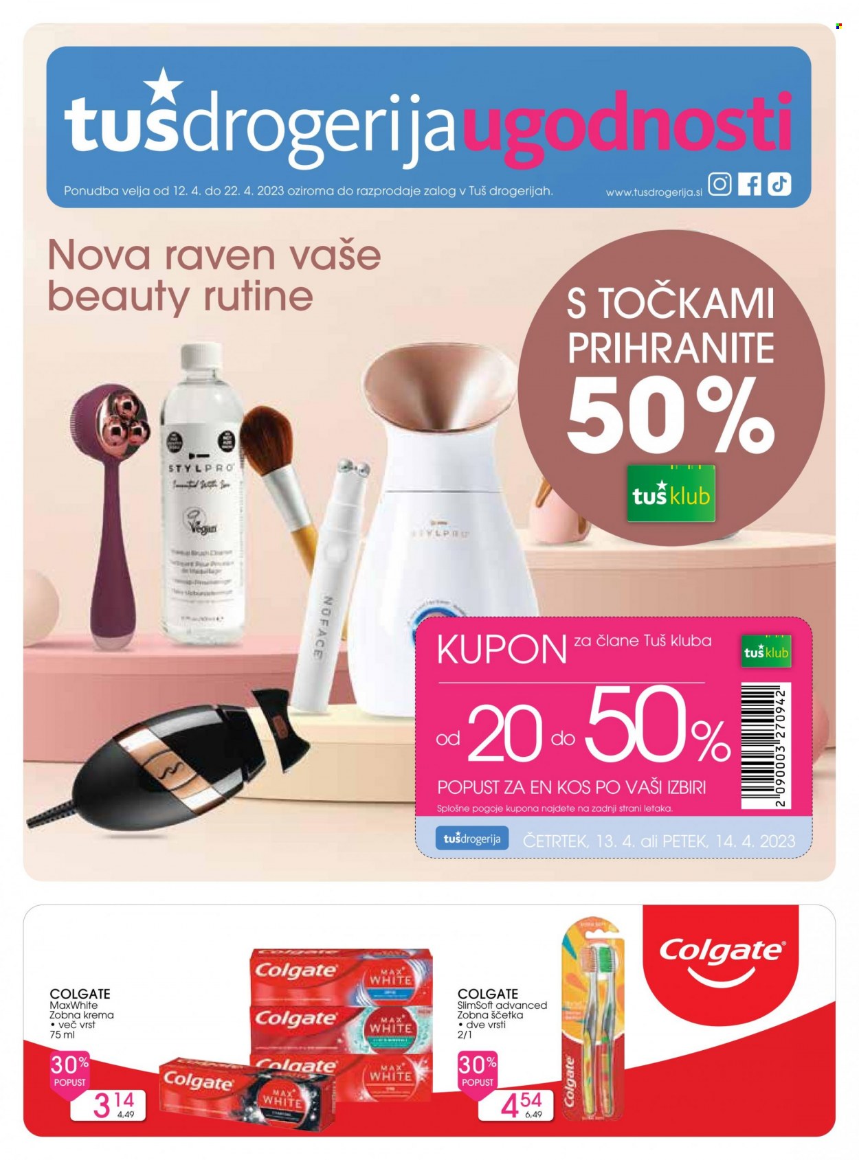 Tuš Drogeria katalog - 12.4.2023 - 22.4.2023. Stran 1