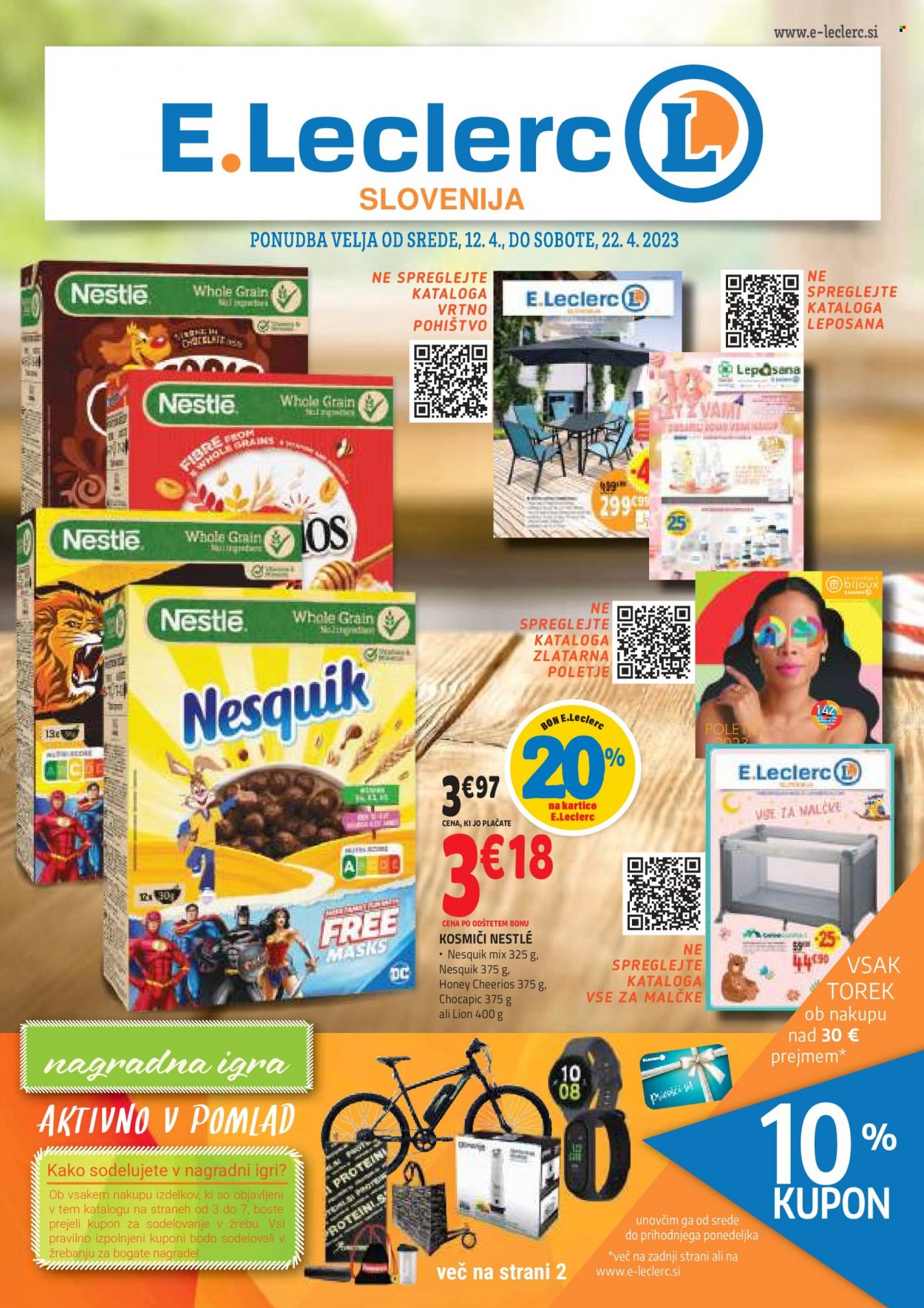 E.Leclerc katalog - 12.4.2023 - 22.4.2023. Stran 1
