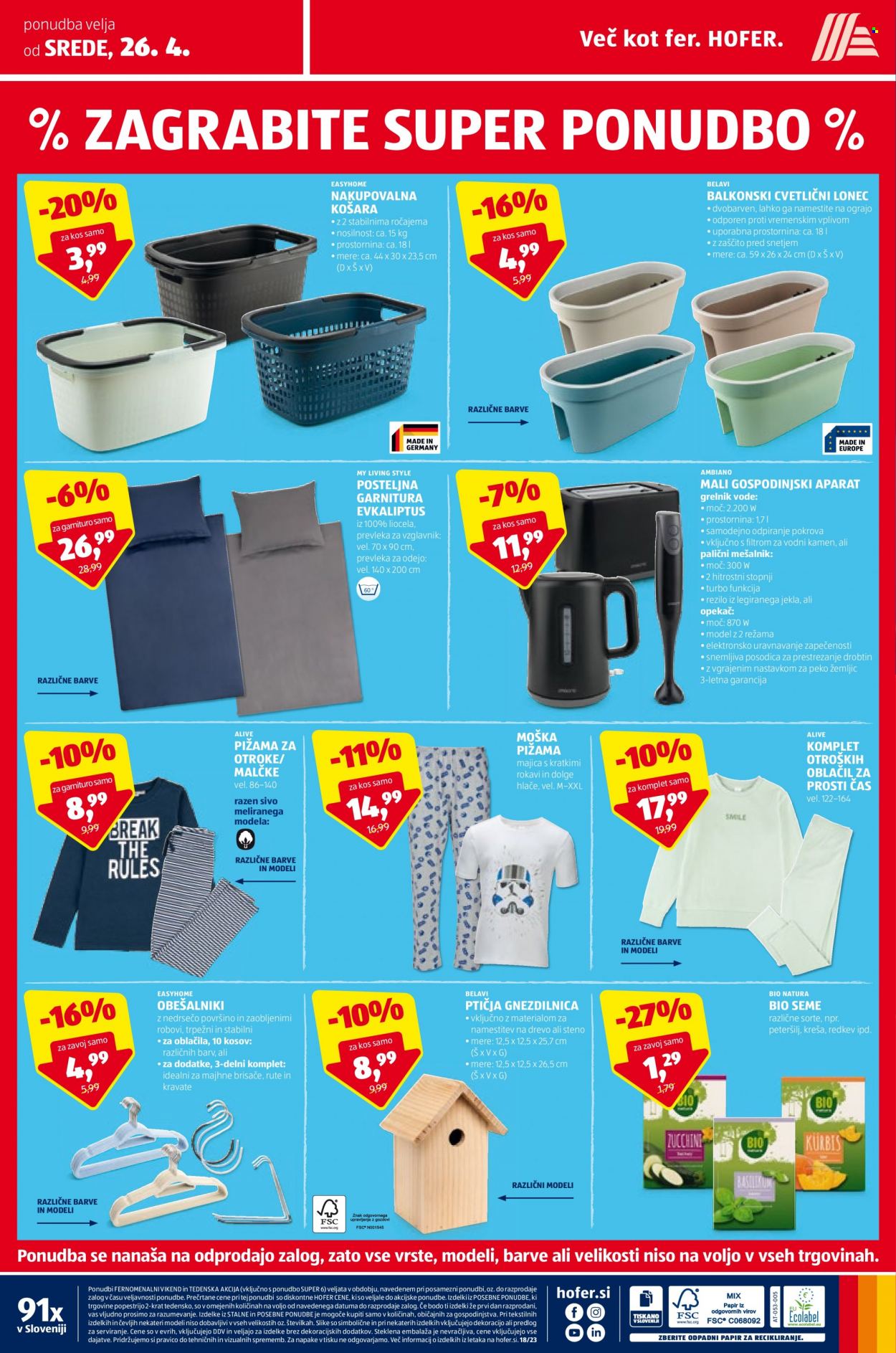 Hofer katalog - 26.4.2023 - 6.5.2023. Stran 20