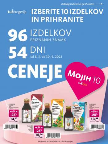 Tuš Drogeria katalog - 8.5.2023 - 30.6.2023.