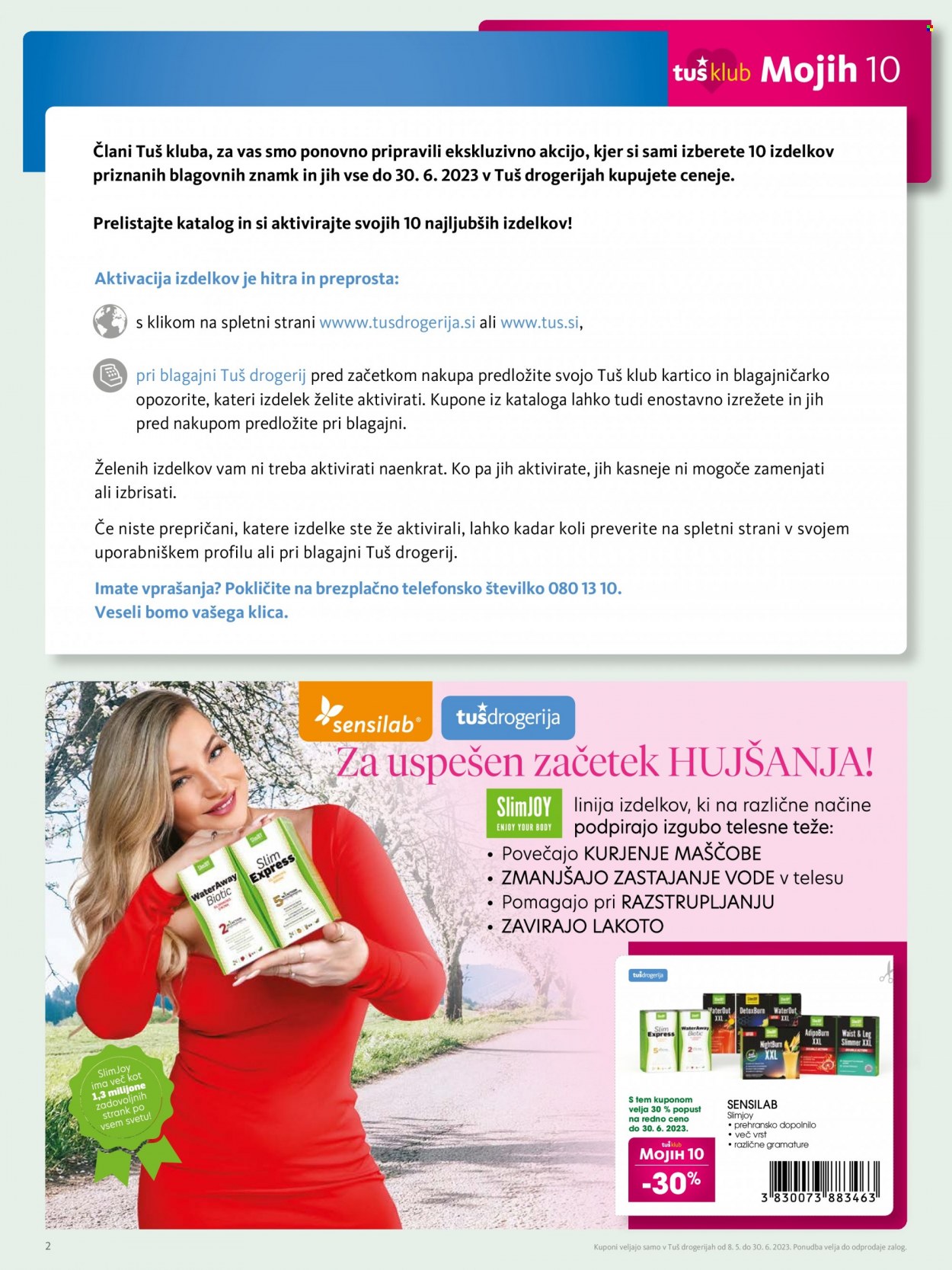 Tuš Drogeria katalog - 8.5.2023 - 30.6.2023. Stran 2