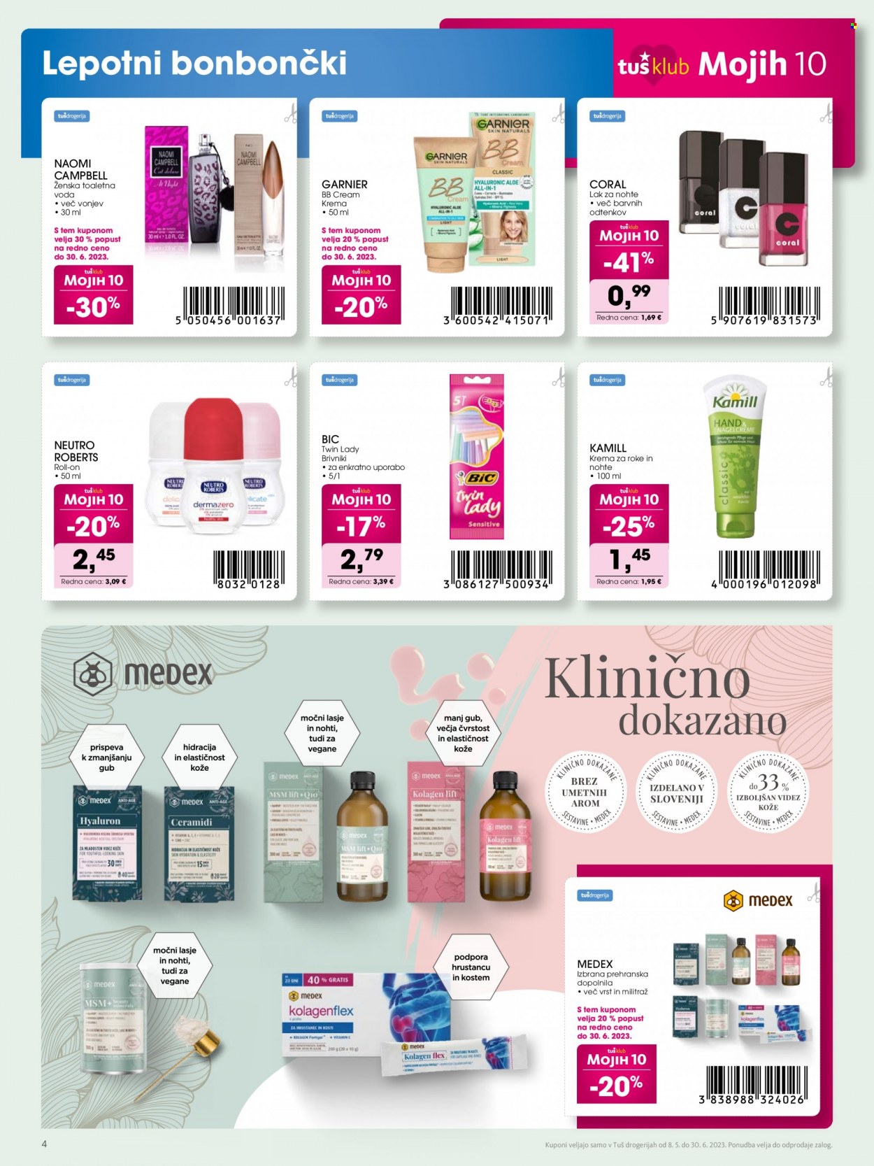 Tuš Drogeria katalog - 8.5.2023 - 30.6.2023. Stran 4