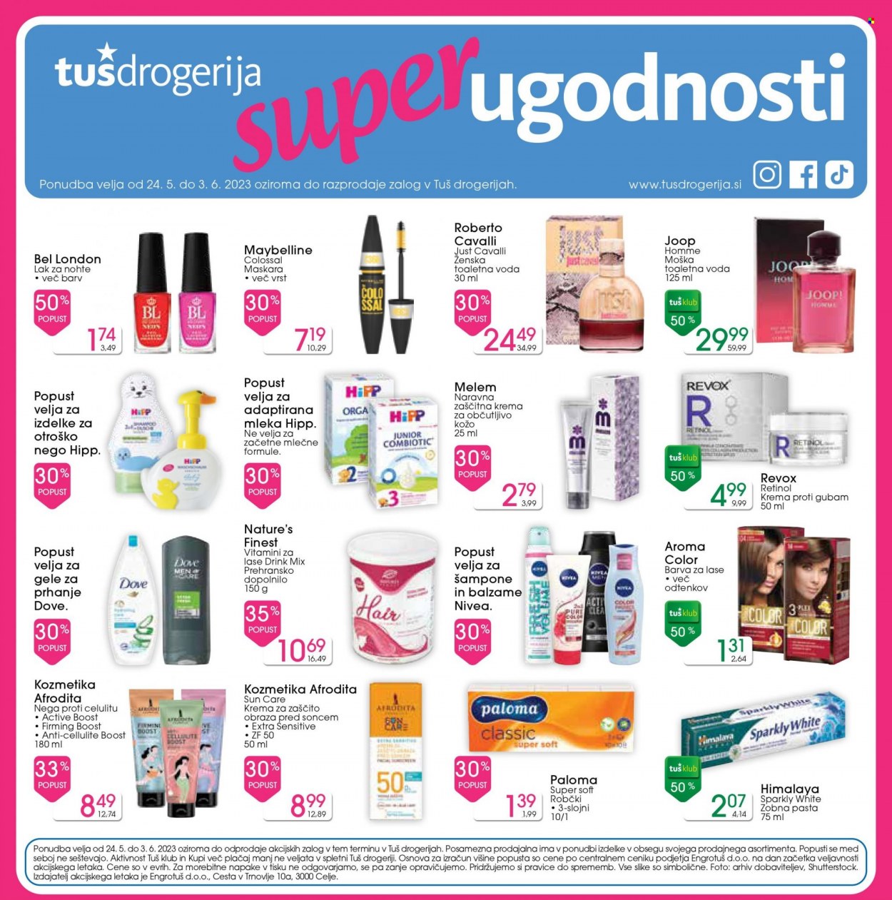 Tuš Drogeria katalog - 24.5.2023 - 3.6.2023. Stran 1