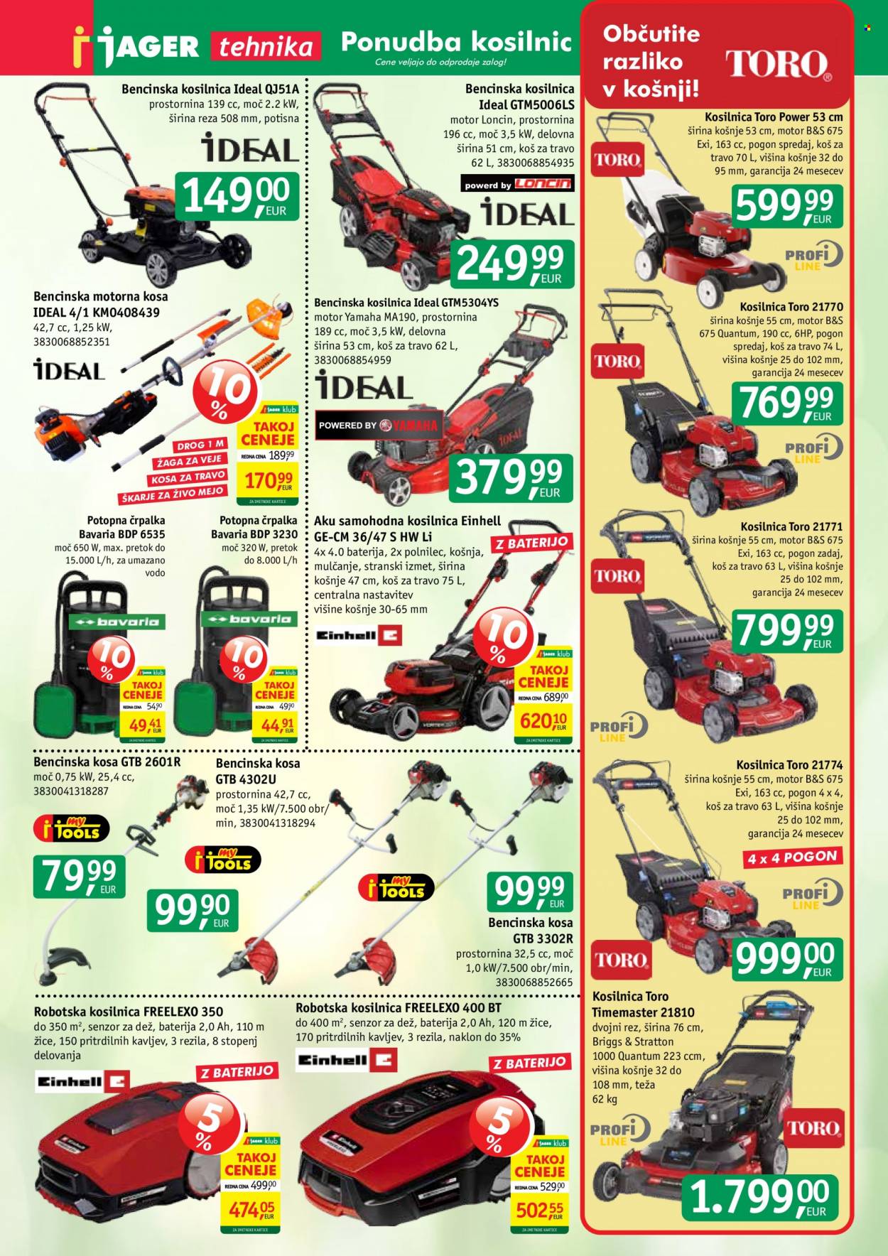 JAGER katalog. Stran 1