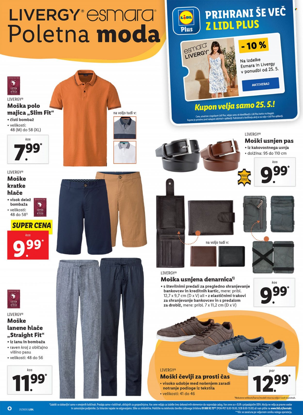thumbnail - Lidl katalog - Ponudba izdelkov - hlače, majica, polo, denarnica, čevlji. Stran 2.