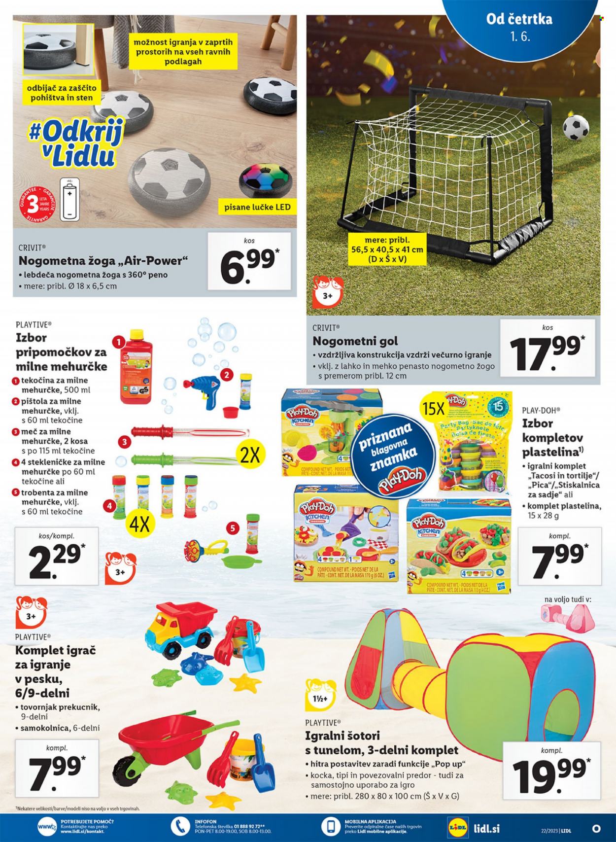 thumbnail - Lidl katalog - 1.6.2023 - 7.6.2023 - Ponudba izdelkov - pizza, žogo, Play-Doh. Stran 29.