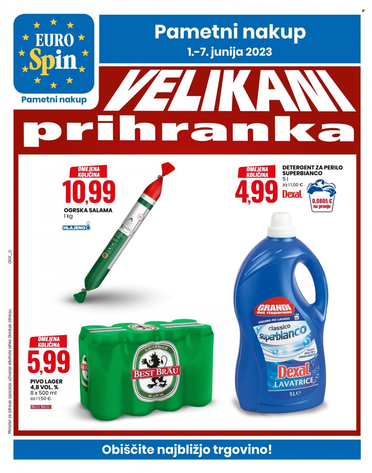 EuroSpin katalog - 1.6.2023 - 7.6.2023. Stran 1