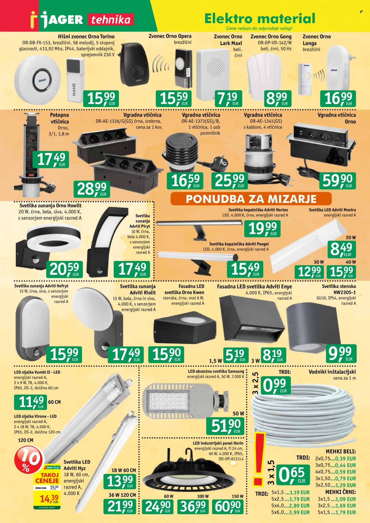 thumbnail - JAGER katalog - Ponudba izdelkov - Samsung, LED sijalka, pomnilnik, LED svetilka, svetilka. Stran 2.