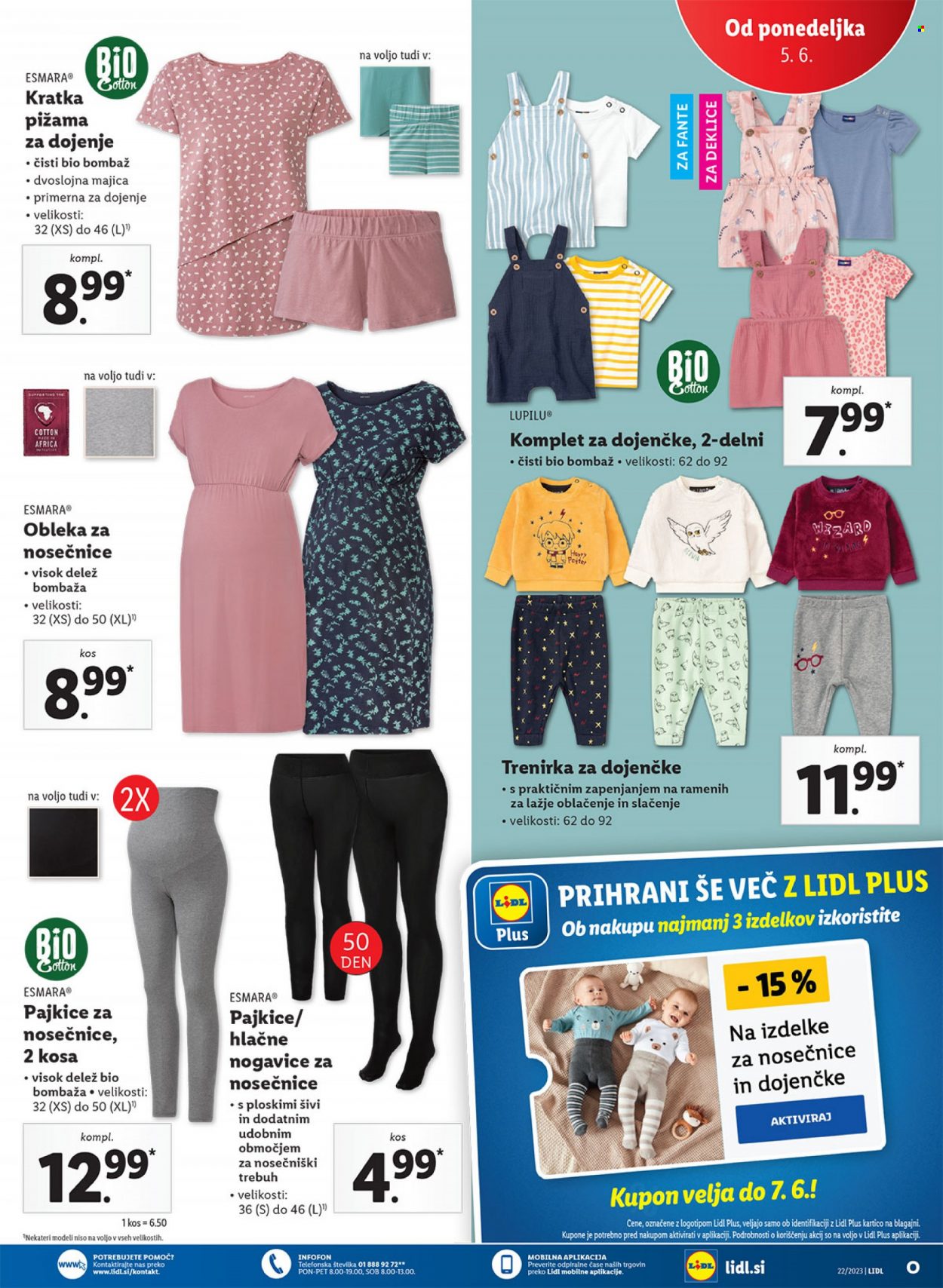 thumbnail - Lidl katalog - Ponudba izdelkov - pajkice, majica, pižama, nogavice. Stran 11.