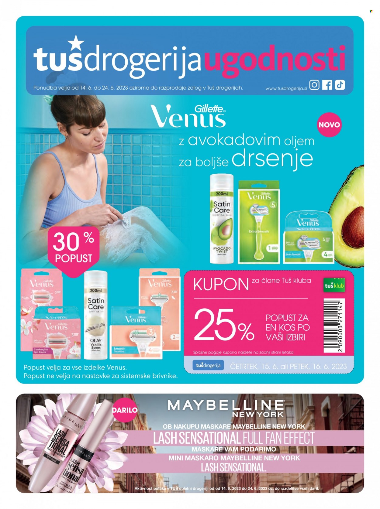 Tuš Drogeria katalog - 14.6.2023 - 24.6.2023. Stran 1