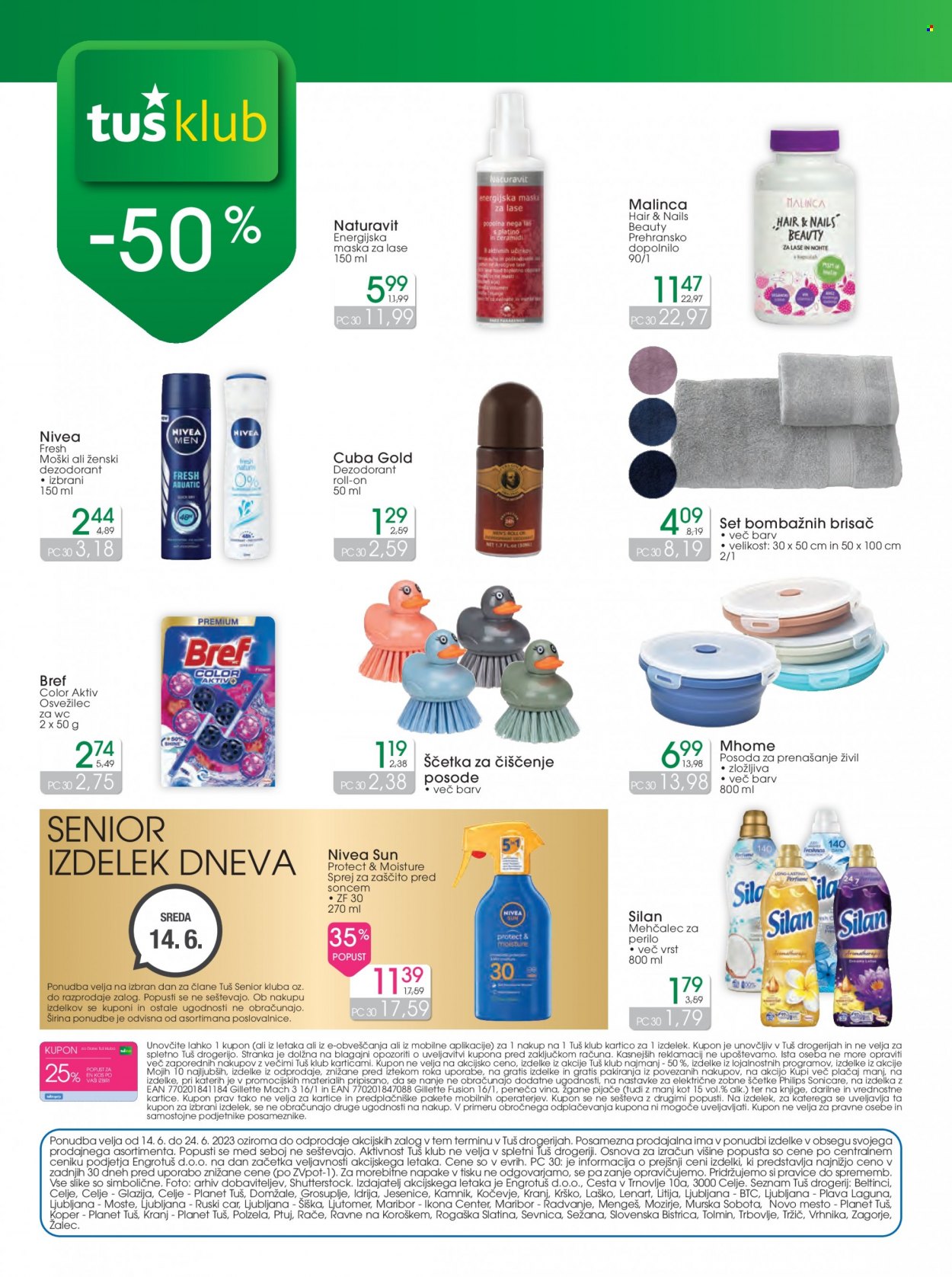 Tuš Drogeria katalog - 14.6.2023 - 24.6.2023. Stran 24