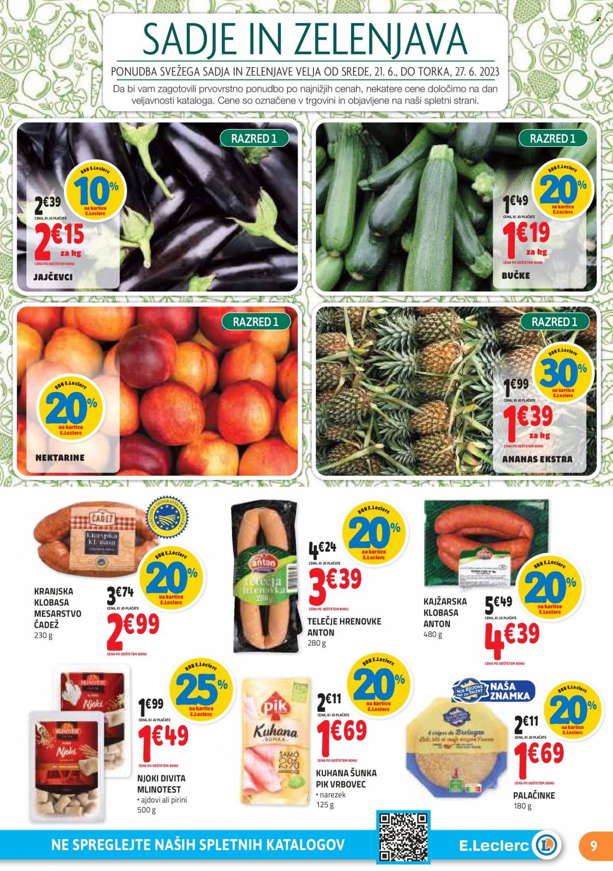 E.Leclerc katalog - 21.6.2023 - 1.7.2023. Stran 9