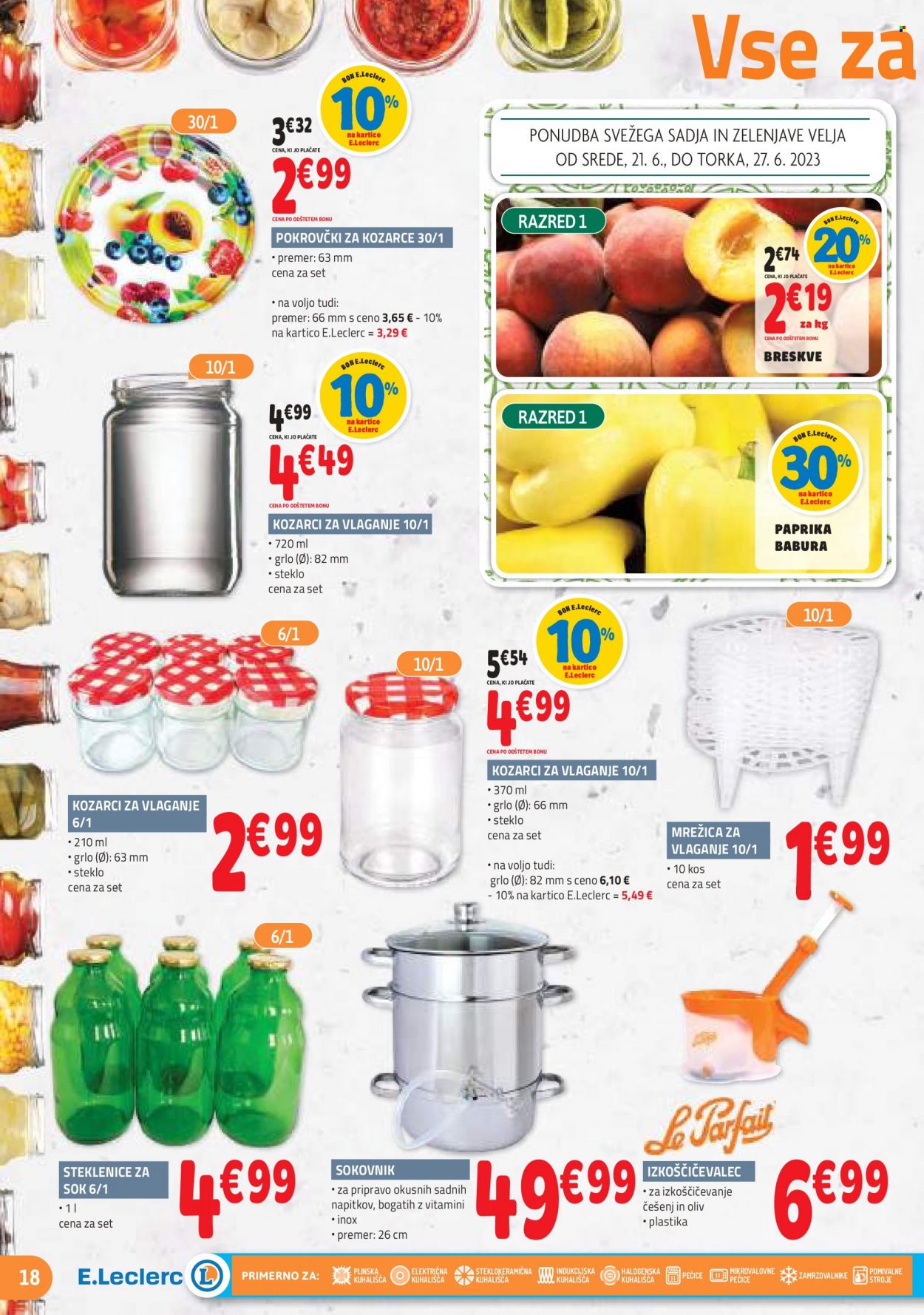 E.Leclerc katalog - 21.6.2023 - 1.7.2023. Stran 18