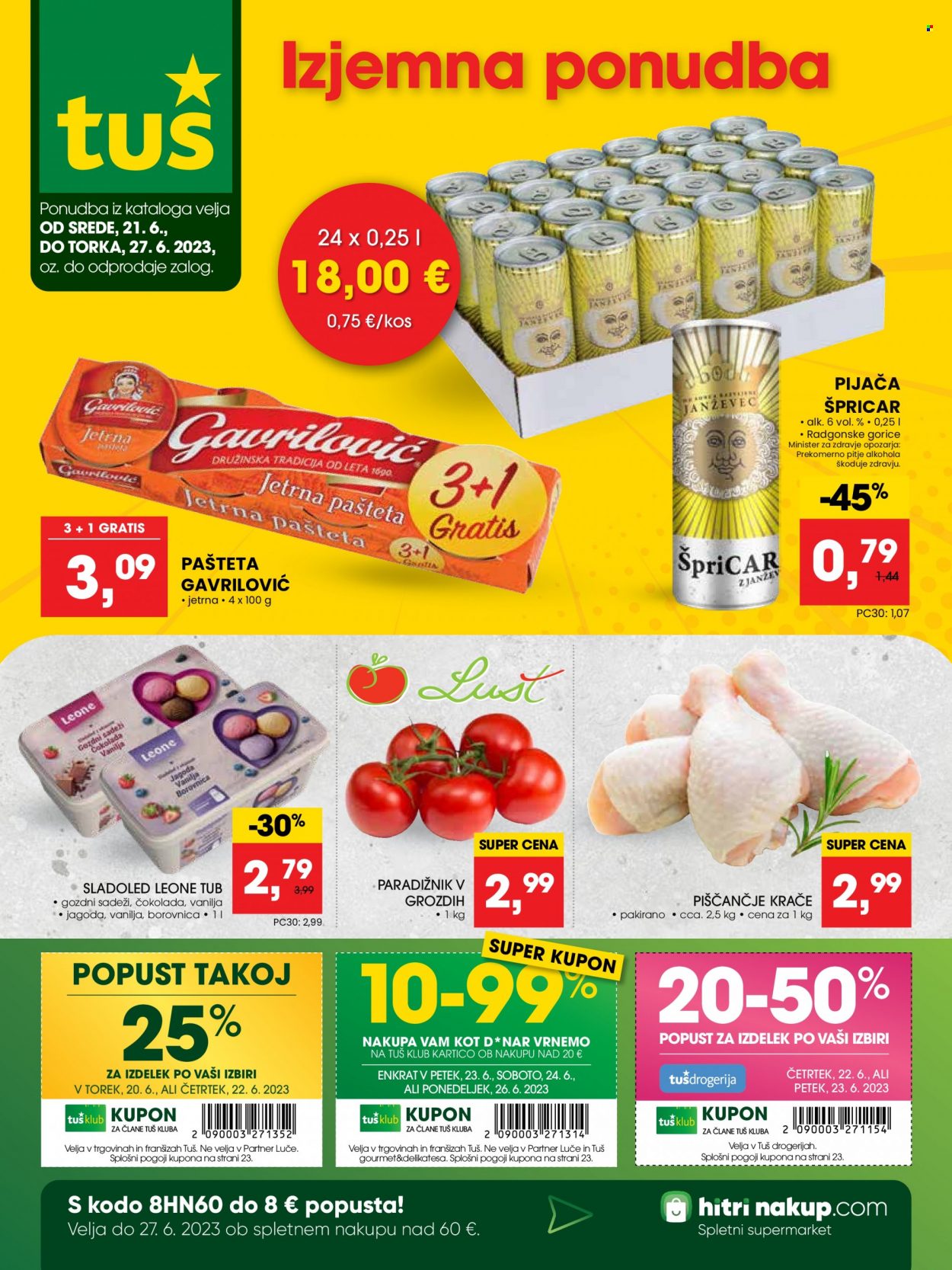 Tuš katalog - 21.6.2023 - 27.6.2023. Stran 1