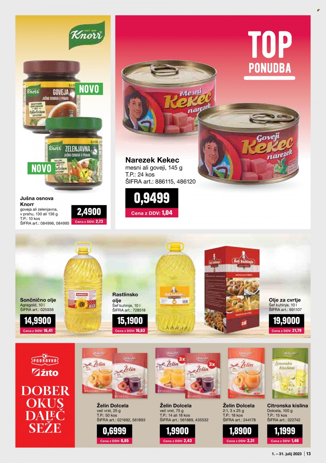 Mercator Cash & Carry katalog - 1.7.2023 - 31.7.2023. Stran 13