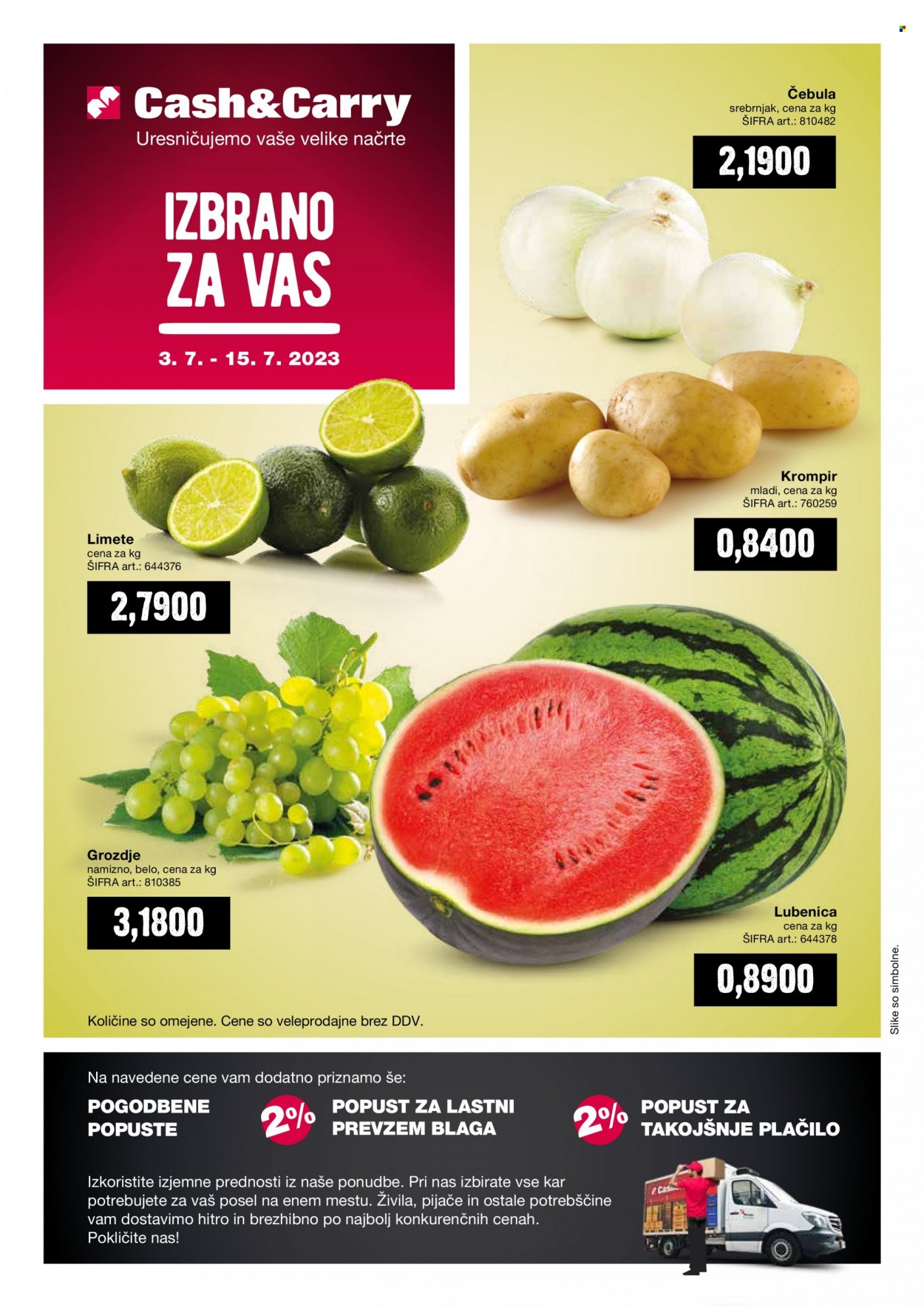 Mercator Cash & Carry katalog - 3.7.2023 - 15.7.2023. Stran 1
