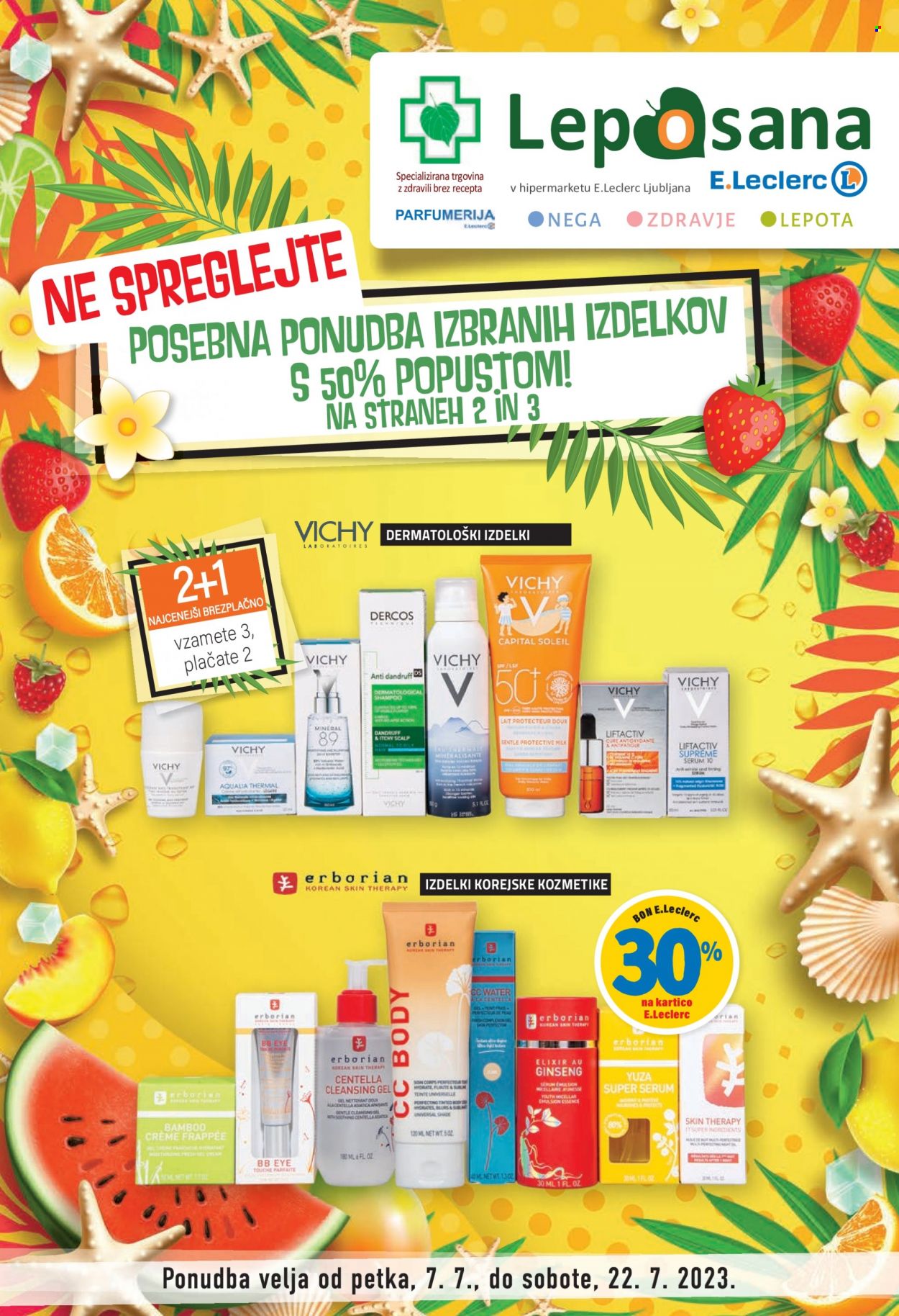 E.Leclerc katalog - 7.7.2023 - 22.7.2023. Stran 1